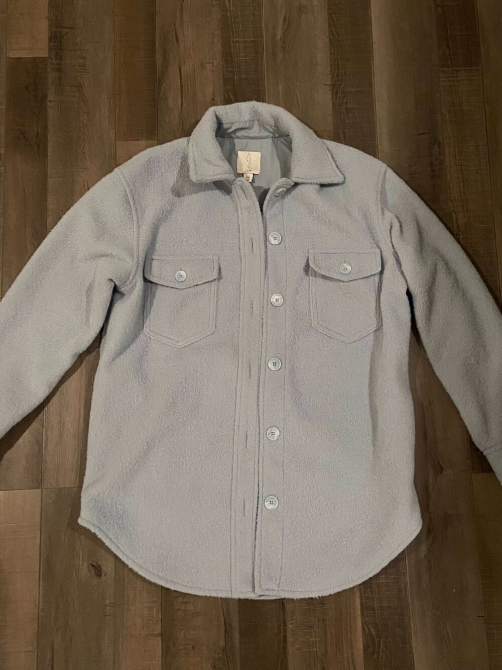 Joie Light Blue Fleece Shacket (Size Small)